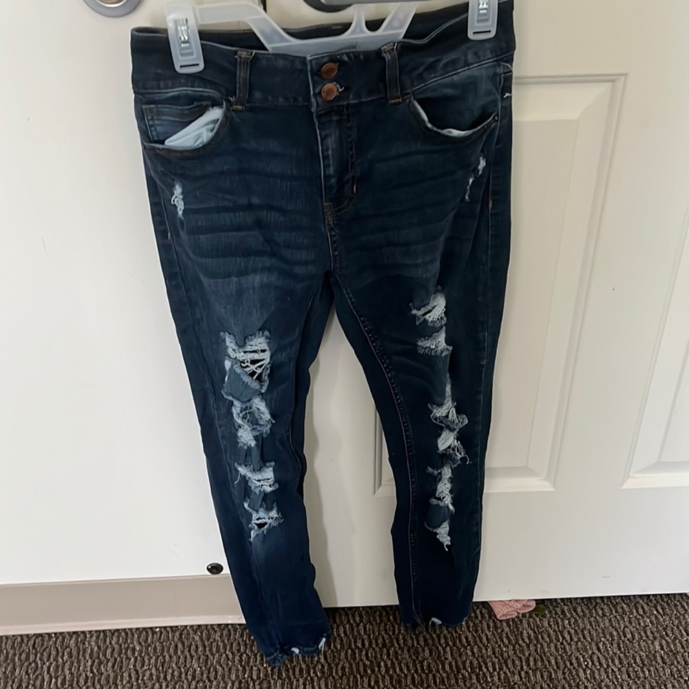 Vanilla star blue ripped denim jeans size 9